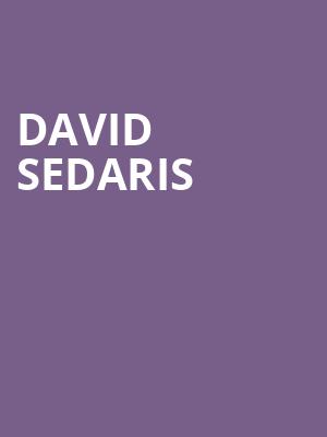 David Sedaris, State Theatre, New Brunswick