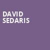 David Sedaris, State Theatre, New Brunswick